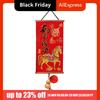 Velvet Chinese New Year Decoration Cartoon Traditional Spring Couplet Pendant with Tassel Chinese Style Spring Festival Pendants