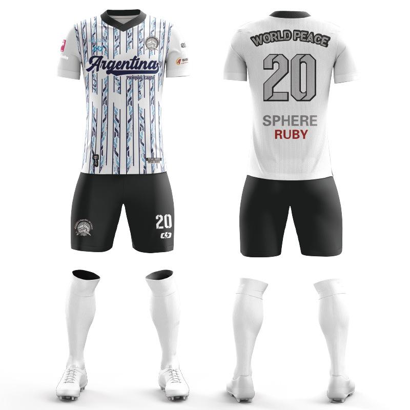 Nine-Action Football Jersey Men'S Suit Training Jersey Women'S Short-Sleeved Children'S Digital Printed Logo Jersey