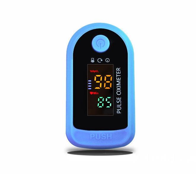 LK89 FDA Certified White Round Pulse Oximeter: Heart Rate & Blood Oxygen Monitor with Finger Clip