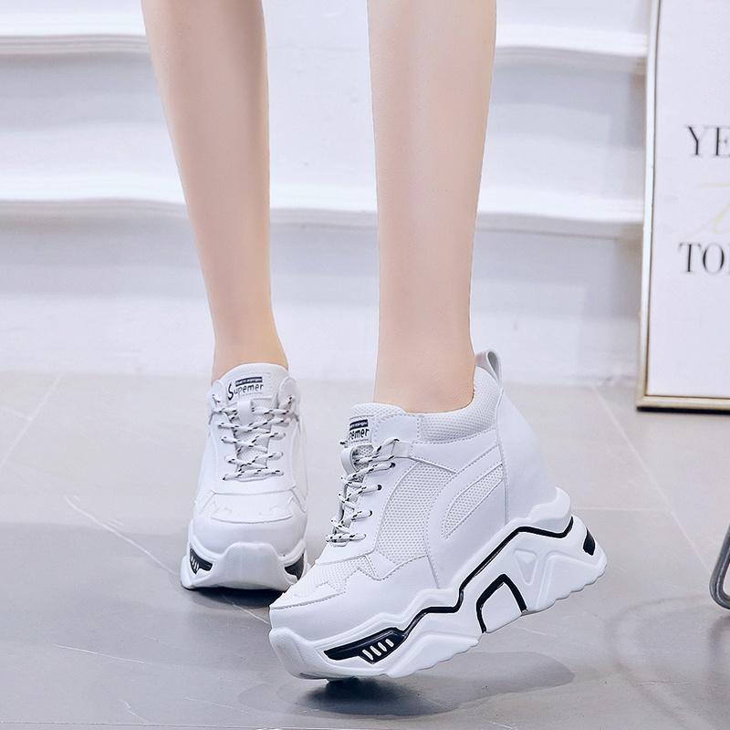 Buy New Women's Slope Heel Platform Casual Shoes Non-slip Comfortable  Wear-resistant Lace-up Shoes Polyurethane Bottom Mesh Breathable Ladies  Sneakers at affordable prices — free shipping, real reviews with photos —  Joom