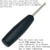 2 Pieces Valve Core Torque Tool, Avoid TPMS Damage, Valve Core Removal And Tallation Tool, Helps Guard Agat Over Or Under Torquing,Black, Silver