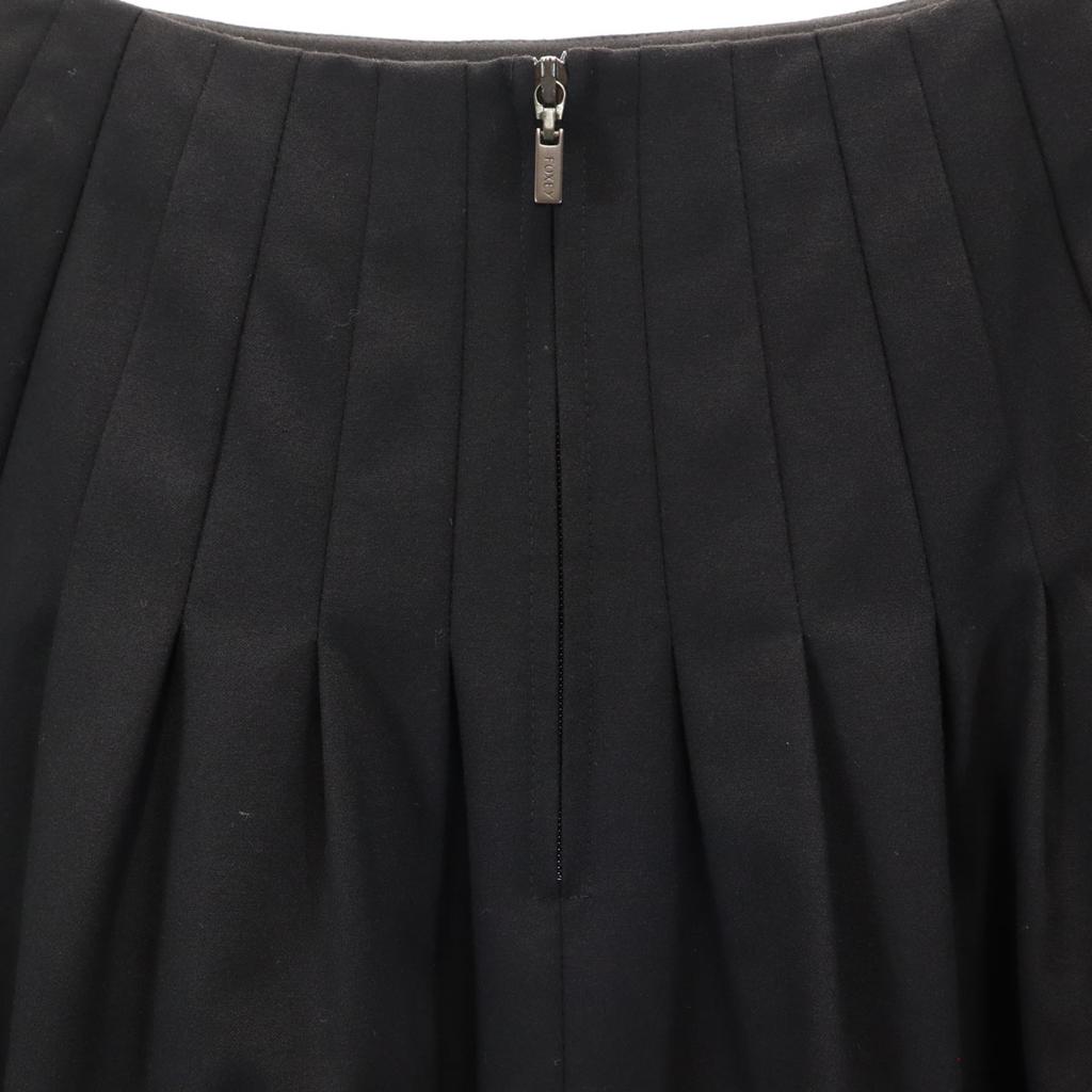 FOXEY NEW YORK made in Japan Midi length flare skirt 38 black Women Used