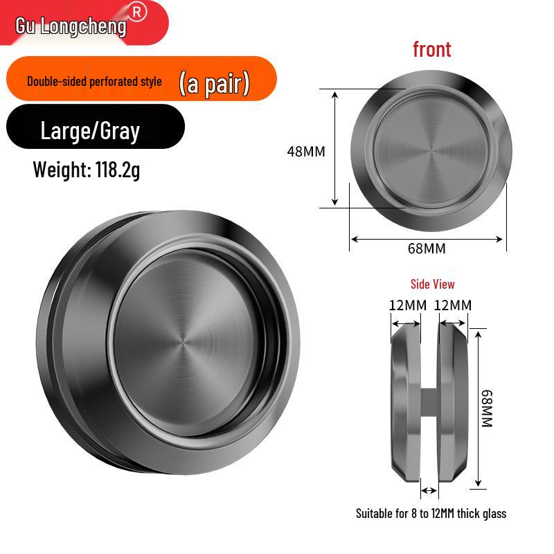 Manija Autoadhesiva Minimalista de Aleación de Aluminio para Puerta Corredera
