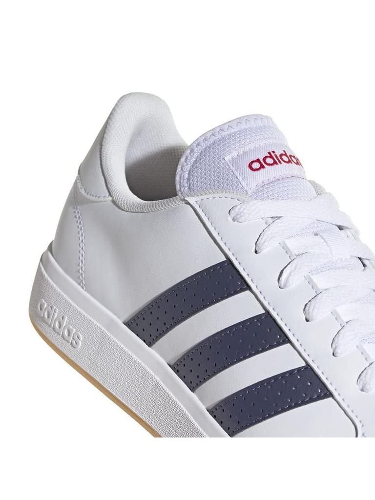 Adidas Grand Court Base EOS85 Scarlet Size Cm Men's Sneakers, White/Shadow Navy/Better (HR0230), 27.5