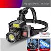 High-power Sensor Headlamp Five Lighting Modes Rechargeable LED Headlamp Waterproof Super Bright Camping Search Light Cycling