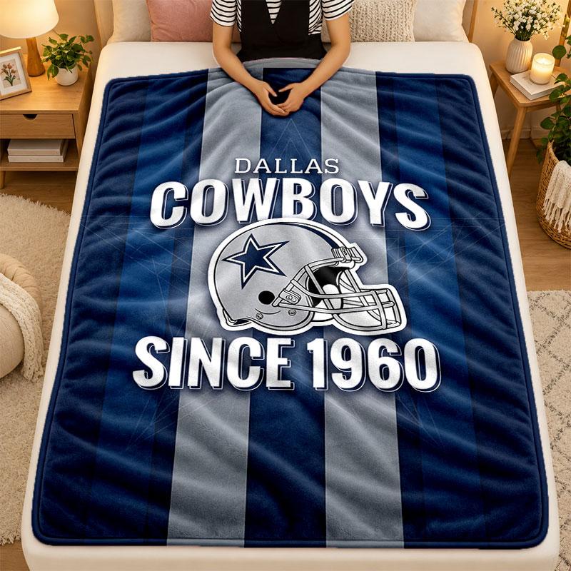 Flannel BlanketDallas Cowboys Warm Soft Throw Blanket for Indoor Sofa Bed Living Room Use