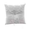 Romantics White Wedding Rings Pillow Lovely Bowknot Pattern Pillow European Styles for Wedding Parties