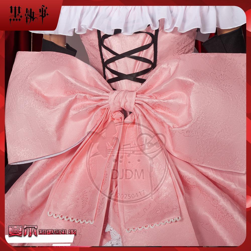 Kuroshitsuji Ciel Robin Cosplay Dress Set, Secondary Anime Stage Role Play Outfit