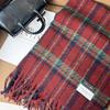 Retro Plaid Scarf Women's Winter 1116 New Versatile Korean Version Atmosphere Shawl To Keep Warm Students Thickened Scarf