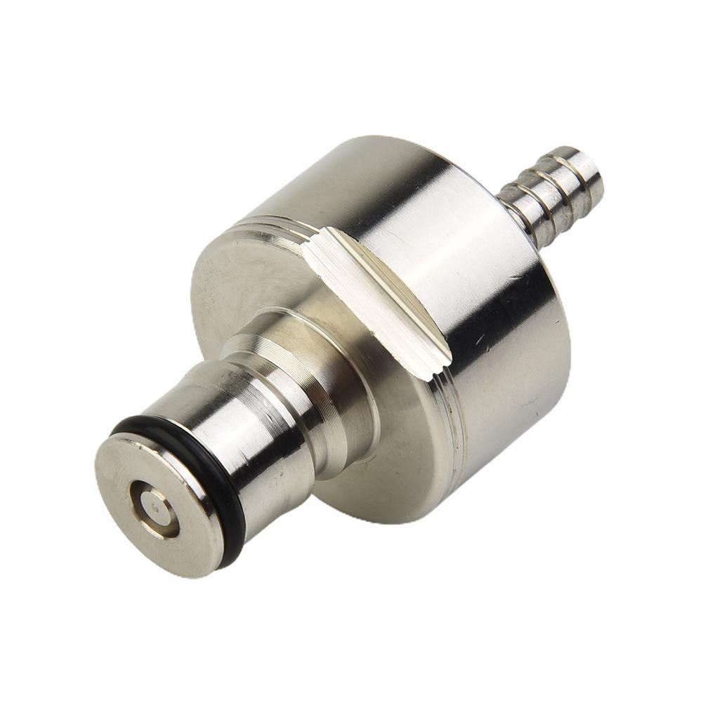 304 Stainless Steel Carbonation Cap 5/16 Inch Barb, Ball Lock Type, Fit Soft Drink PET Bottles, Homebrew Kegging