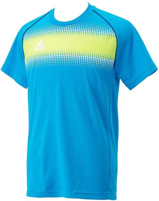 Adidas ALW64 Solar Blue Size Japan Size To Japanese Size Men's Soccer/Futsal Shirt, S14, J/S (equivalent S)
