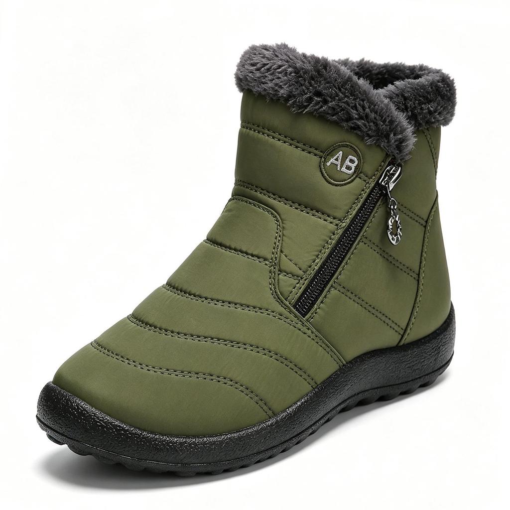 Women's Winter Cotton Boots: Mid-Calf, Plus Velvet Lining, Thickened for Warmth, Comfortable Soft Sole, Outdoor Wear, Casual Cold Protection.
