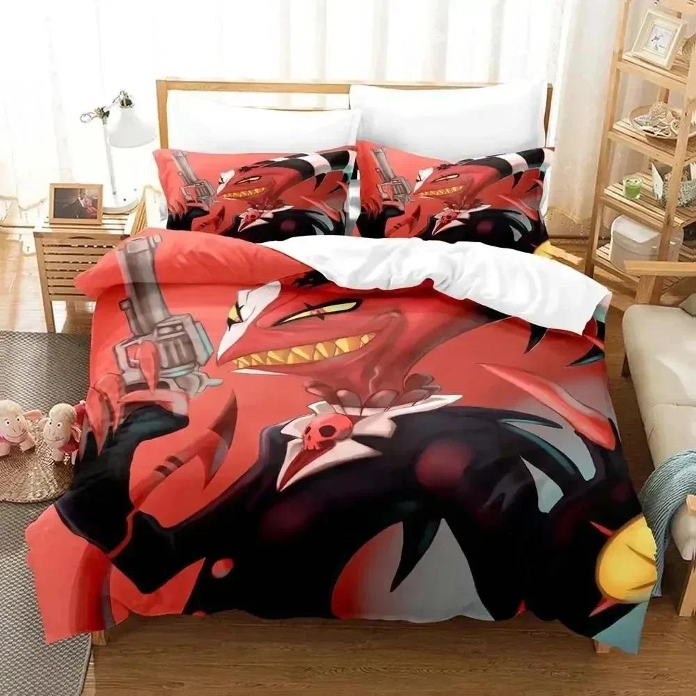 Comforter 3D Print Anime Helluva Blitzo Boss Bedding Set Bedroom Soft Modern S Comefortable