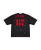 Leubase Mesh Rugby Shirt – Black (Red Logo)