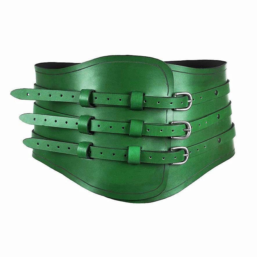 2022 Retro European and American Medieval Renaissance Cosplay Waist Cinch зелёный