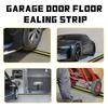1/3M Garage Door Floor Sealing Strip Multi Functional with Yellow Line PVC Garage Edge Gap Dustproof Waterproof Sealing Strip