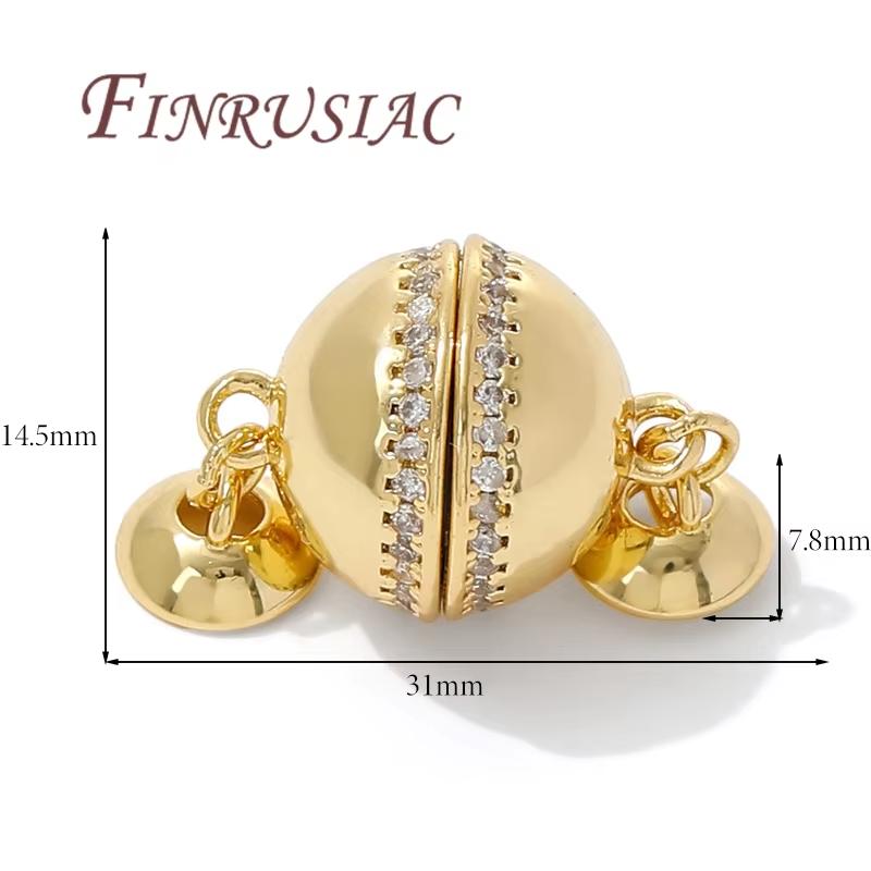 18K Gold Plated Lock For Bracelets,Clasp For Jewelry Connectors,Decorative Pearl Clasp,DIY Jewelry Making Supplies