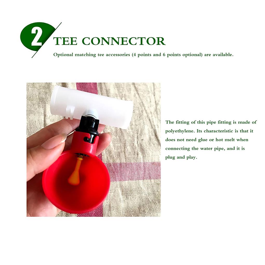 12 Pieces Drinking Bowl Poultry Drinker Ple Operation Watering Feeder