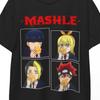 Mashle Magic and Muscles Anime Shirt Mash Burnedead Muscle Power Tee, Cream Puff Comedy Gift for Otaku Fans Anime Streetwear Aesthetic Tee