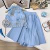 Girls' Summer Embroidered Tassel Vest & Long Pants Set