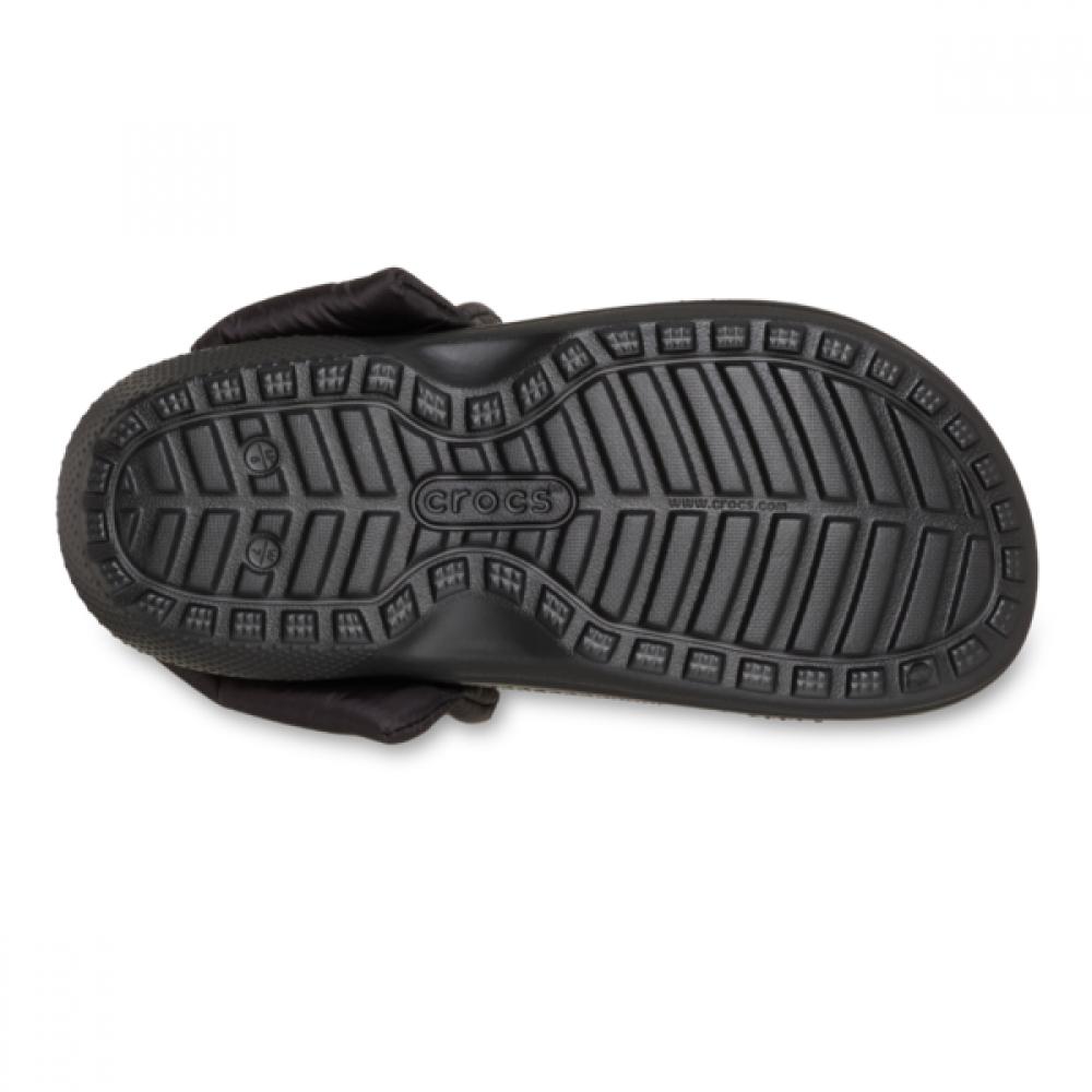 Crocs Classic Puff Strap Lined Clogs Black 211979 001