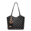 Large capacity diamond tote women's bag new fashion retro handbag versatile temperament casual vegetable basket bag