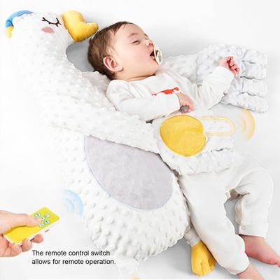 Bicho de Pelúcia para Ajudar o Bebê a Dormir com Tapinhas Suaves e Música Boneca de Pelúcia Abraçável para Bebês Recém-Nascidos Brinquedo Calmante