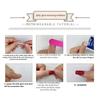 New 10Pcs Handmade Press on Nails Short Cat's Eye Pattern with Diamonds Removable Wearable False Nail for Women&Girls