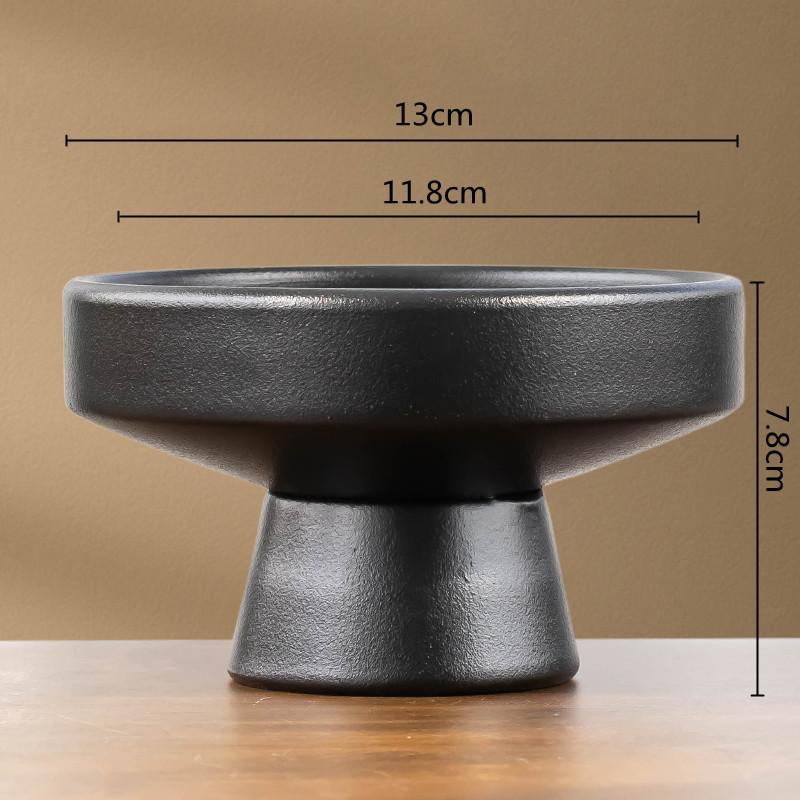 Flower Arrangement Ware Ceramic Flowerpot Desktop Storage Bonsai Copper Needle Floral Accessories Flower Vase Home Decoration