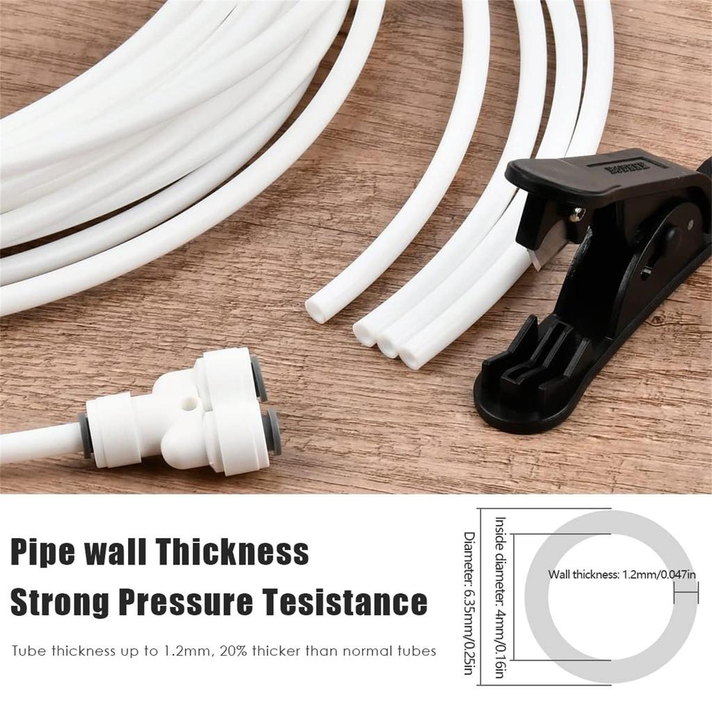 Essential Water Connection Set 10m Refrigerator Water Pipe Water Hose Connectors 10m Tubing Set for Side by Side Fridges