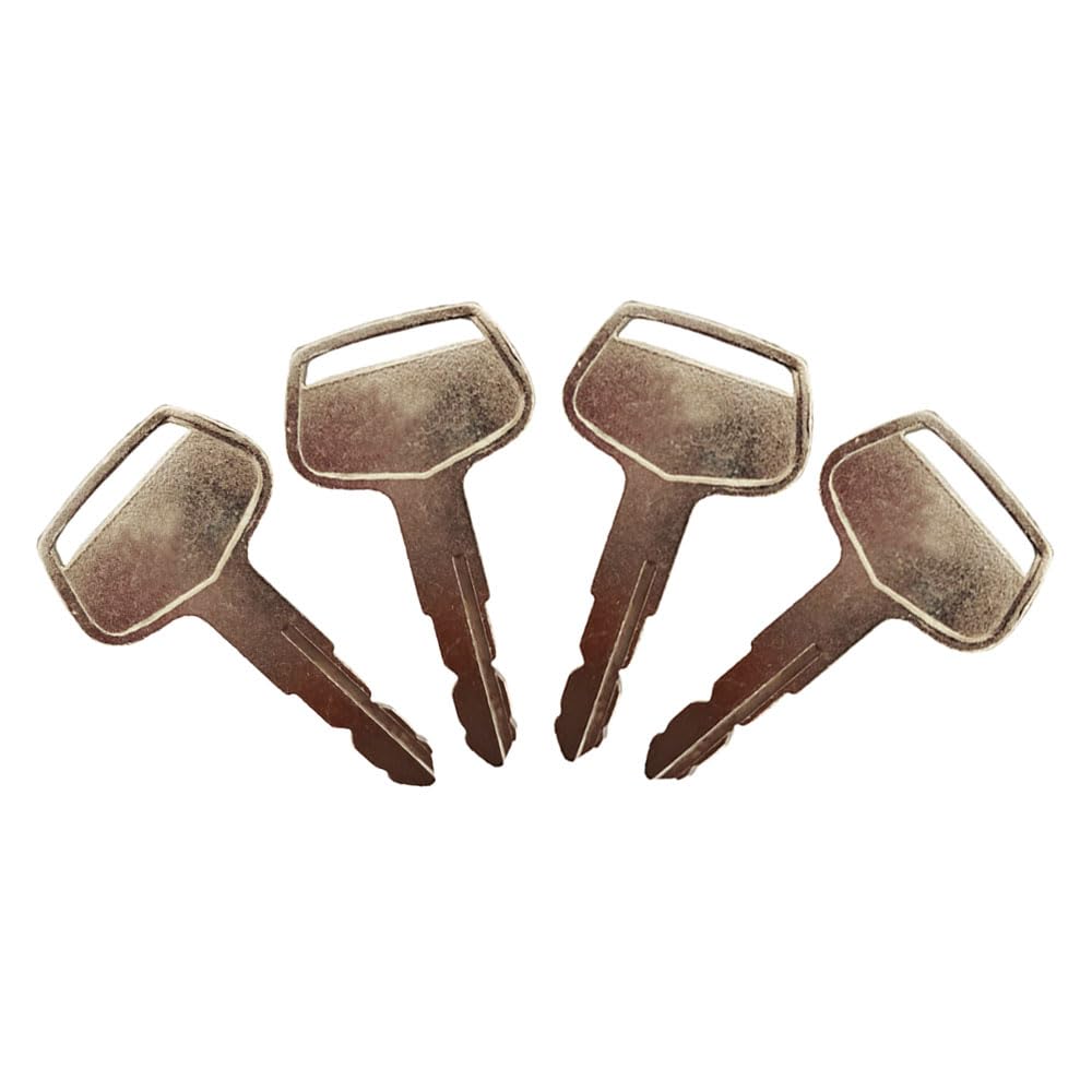 4PCS Ignition Switch Keys CH12206 1A7880-52100 194155-52160 Compatible with Yanmar Tractor