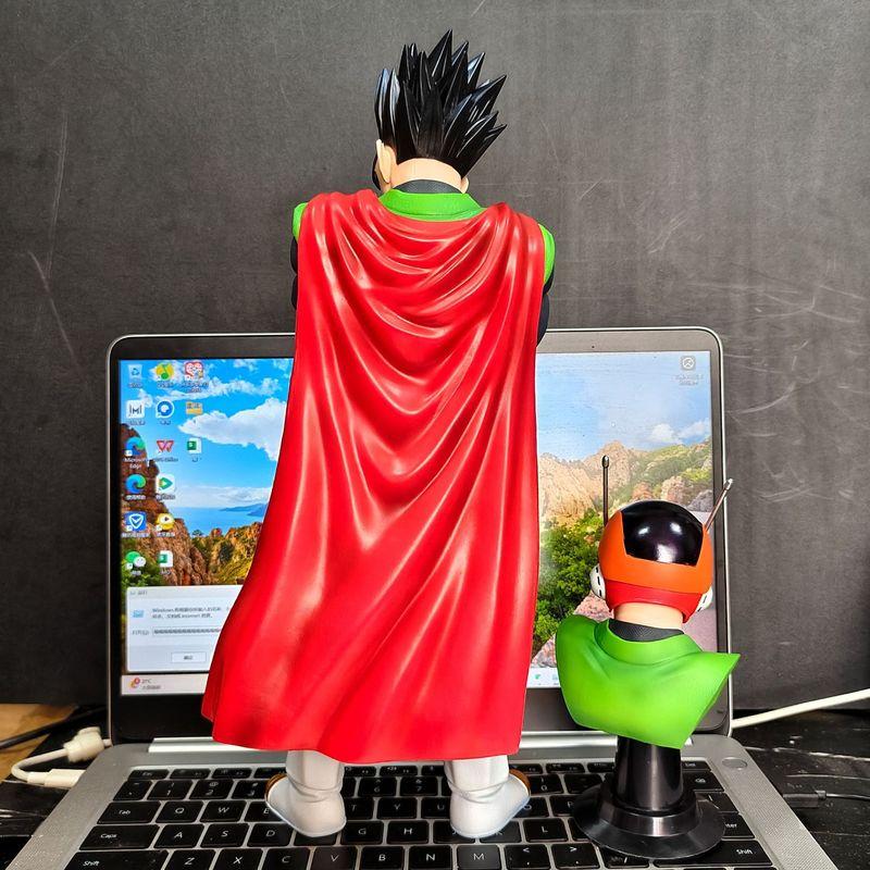 Dragon Ball Great Saiyaman Gohan Videl Two Action Figure Set Double Head Sculpture Collectible Anime Model For Anime Fans