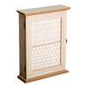 Key Cabinet with 6 Hooks Vintage Style Wooden Wall Furniture for Keys 20x6.5x26.5cm Wood
