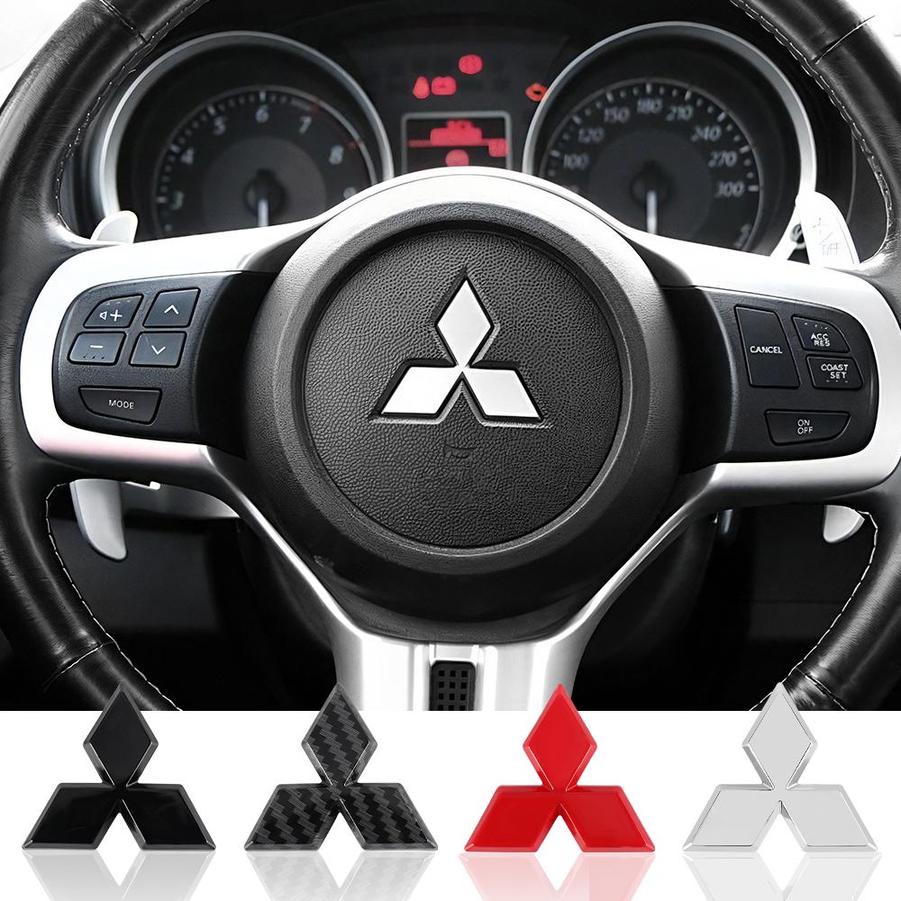 3D Car Steer Wheel Emblem Sticker Auto Interior Accessories For Mitsubishi 9 Ralliart X EX ASX L200 Colt Outlander Pajero Lancer