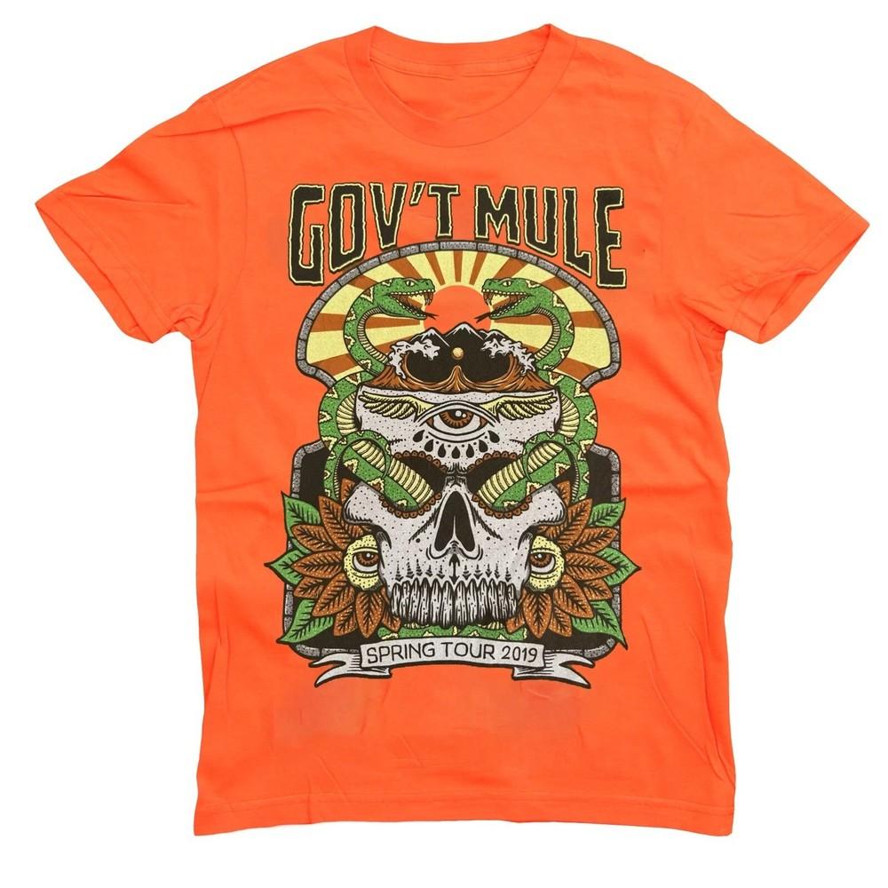 GOV T MULE Band In Concert 2019 Gift For Fan S to 5XL T-shirt Orange Unisex T-Shirt XXXL