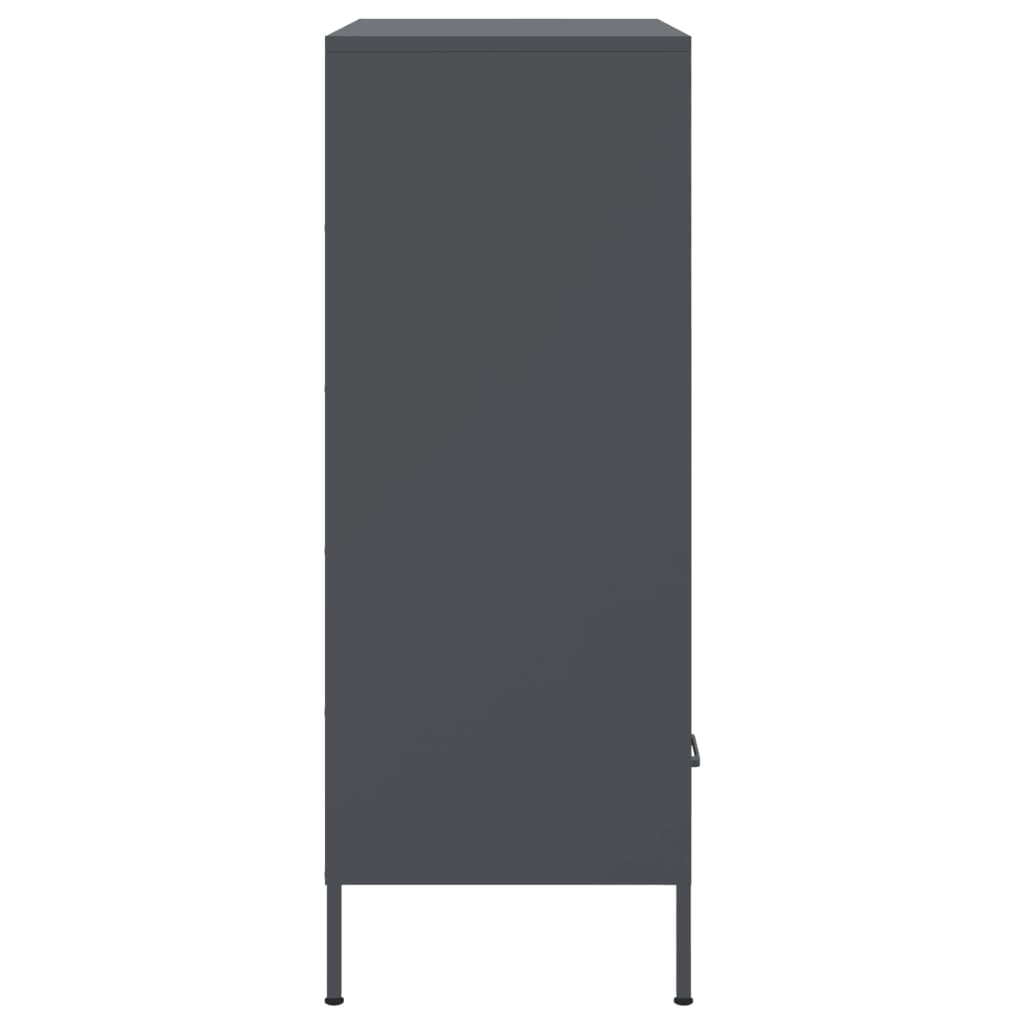 Highboard Anthracite 68 X 39 X 101.5 Cm Steel