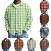Men's Casual Button-down Long-sleeved Shirt With Pocket
