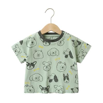 Bebek Giysileri Rahat Kısa kollu T-shirt yaz giysileri Erkek Kız Bebek Çocuk Çocuk Yaz Yarım kollu üstler