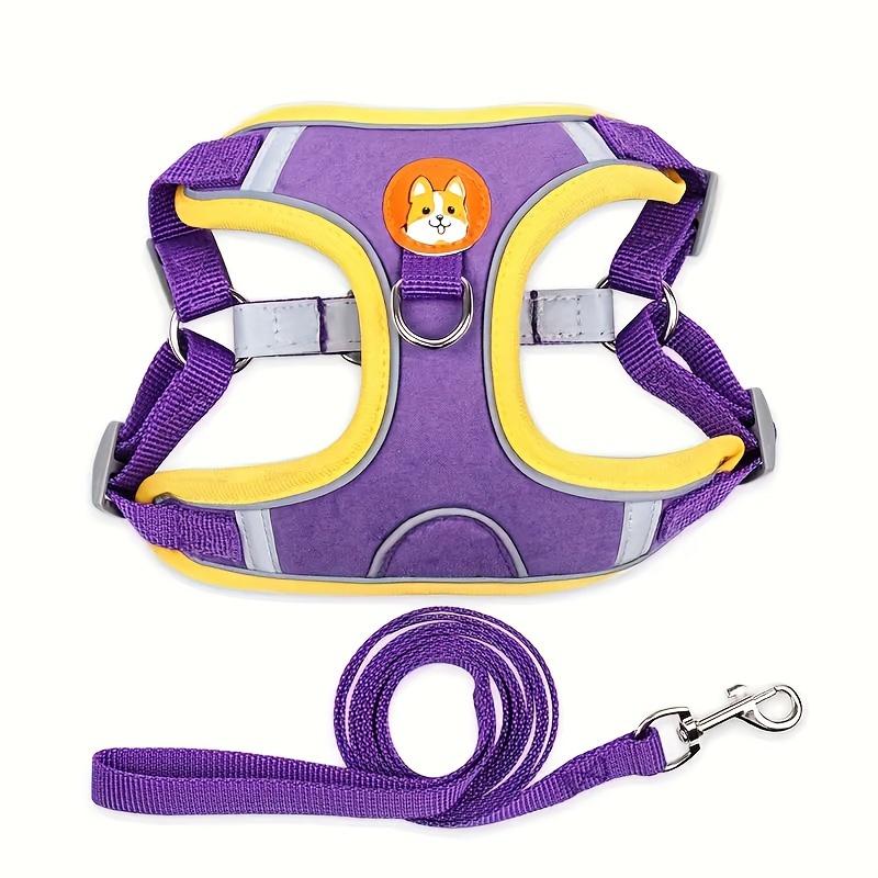 Reflective Dog Harness Vest with Leash - Anti-Escape and Comfortable Pet Chest Strap for Safe and Enjoyable Walks