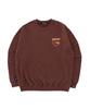 UPPERSTROP [Up9008] Authentic Logo Sweatshirt Brown