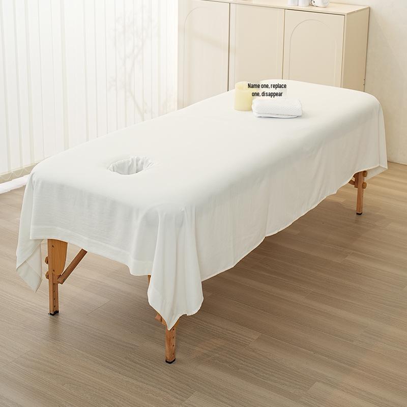 Monet Cotton Massage Therapy Bed Sheets with Hole - Large, Soft & Skin-Friendly for Beauty Salons