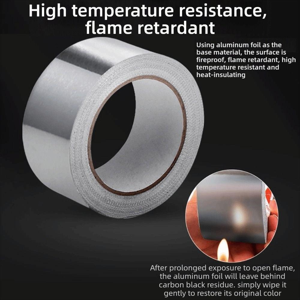 30/50mm Aluminum Foil Tape High-Temperature Anti-Mold Tape New Cooktop Tape  Countertops Kitchen