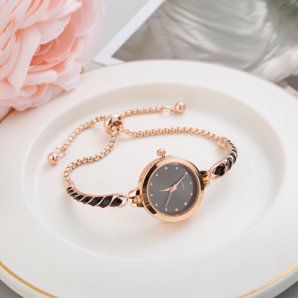 Kadınlar Bayanlar Için zarif Bilezik Saatler Ayarlanabilir Bilezikler Izle Moda Kuvars Kol Saatleri Hediye