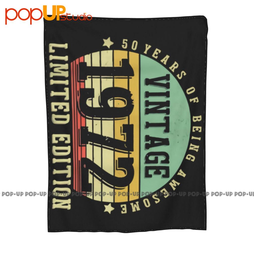 50 Year Old Vintage 1972 Edition 50Th Bday Ultra-Soft Blanket Quilt Winter Sofa Cover Bed Covers