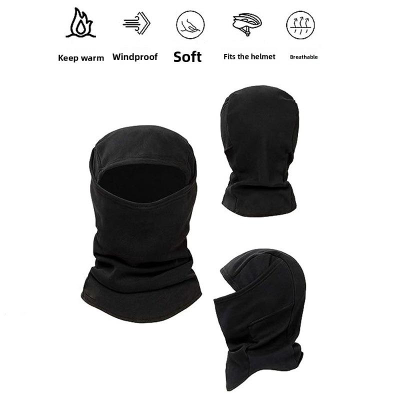 Unisex Cold-Proof Fleece Balaclava Windproof Neck Gaiter Ski Mask for Winter Cycling Outdoor Sports Men Women