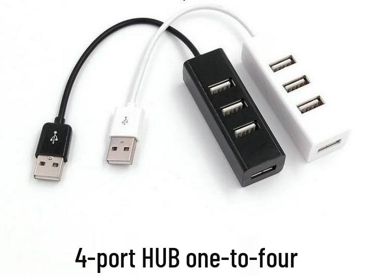 Mini Four-Port USB 2.0 Power Strip Hub