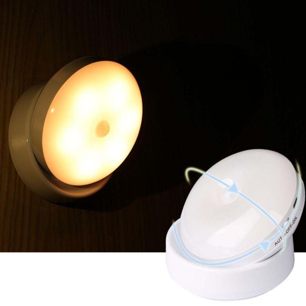 360 Rotated LED Night Light USB Charging Cabinet Light Wall Lamps  Corridor Home Bathroom