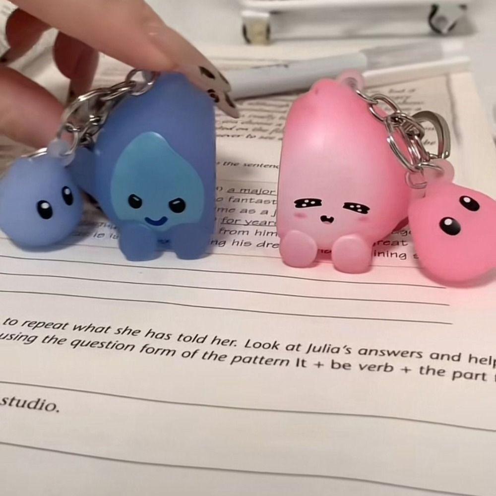 Animal Glow-in-the-dark Keychain Cute Couple Keyring Kawaii Magnetic Suction Keychain  Toys