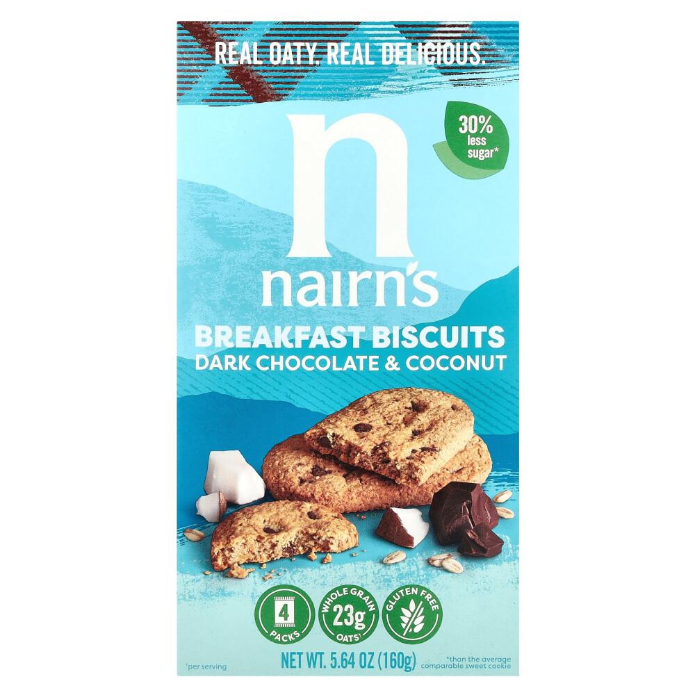 Nairn s Breakfast Oat Biscuits Dark Chocolate & Coconut 160g (5.64oz)
