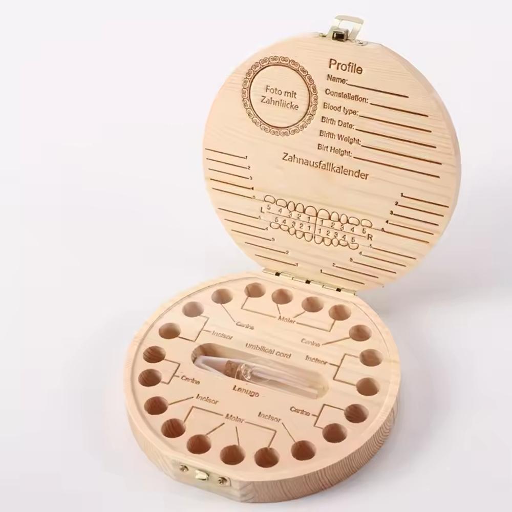 1 Stück Kinder Milchzahnbox - Baby Sammelbox zur Aufbewahrung von Milchzähnen und zur Aufbewahrung von Zähnen als Andenken